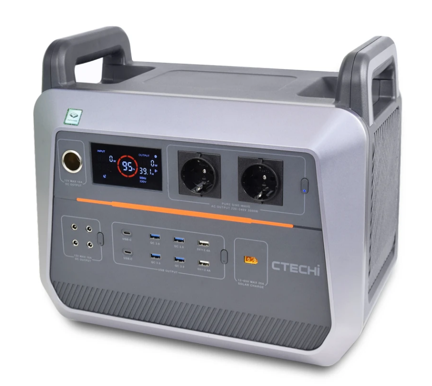 Зарядна станція CTECHI PPS-ST2000 потужністю 2000W/1536Wh